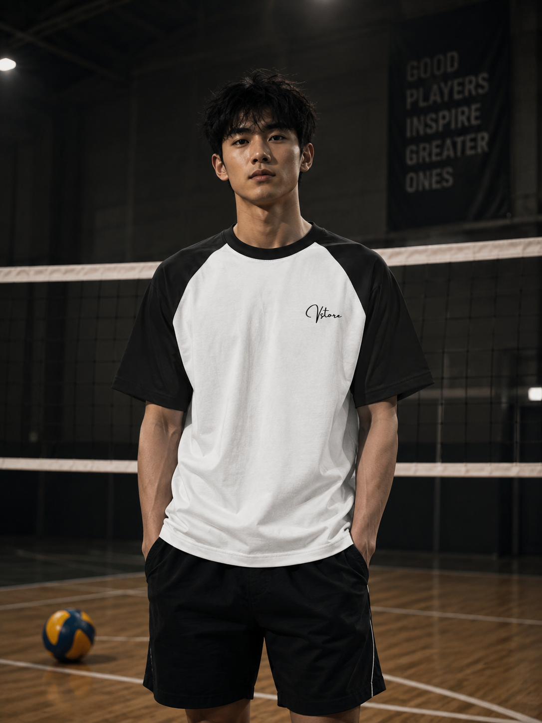 Spike Raglan Oversized T-Shirt