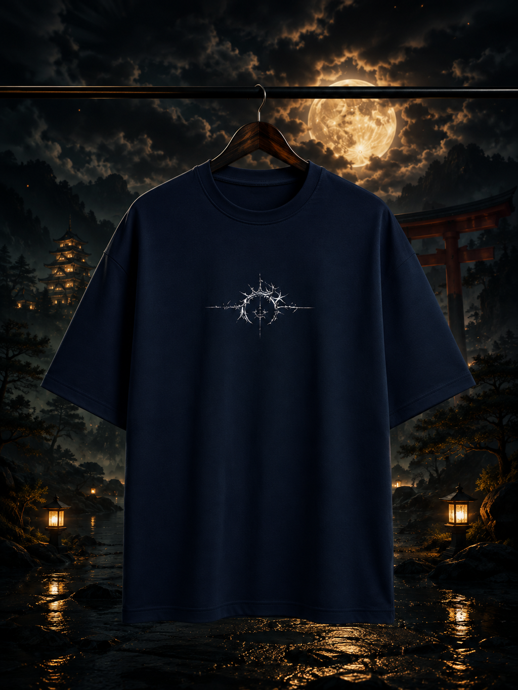 Night Conquer Terry Oversized Tee