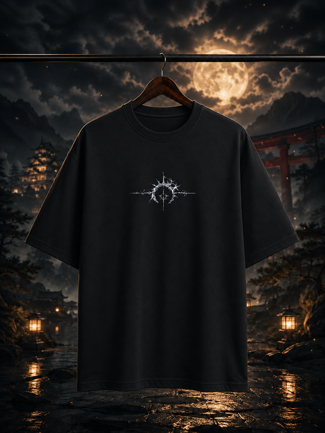Night Conquer Terry Oversized Tee