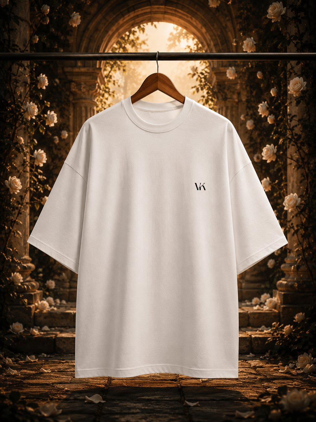 FLEUR ( Red Rose )Terry Oversized Tee