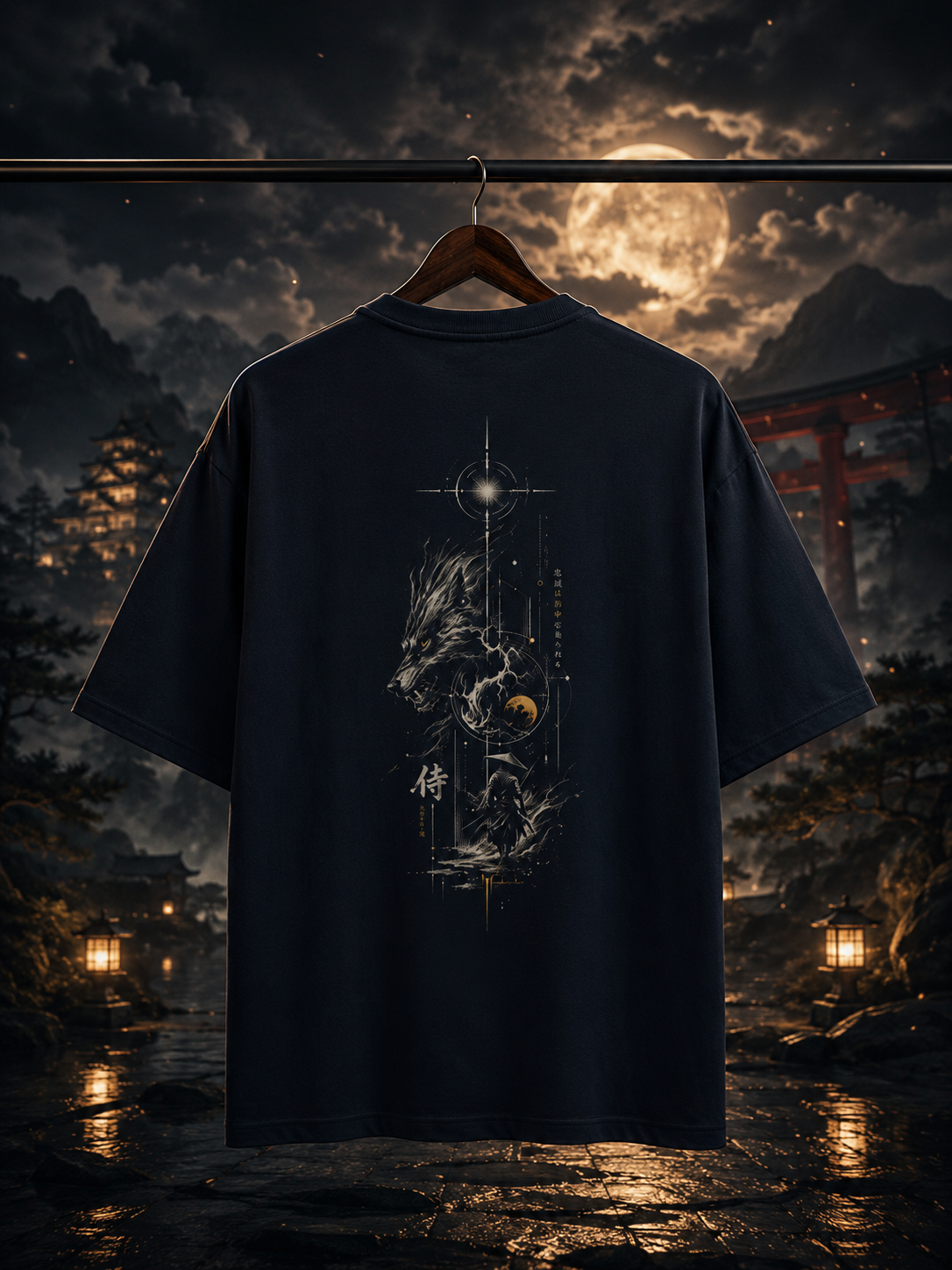 Night Conquer Terry Oversized Tee