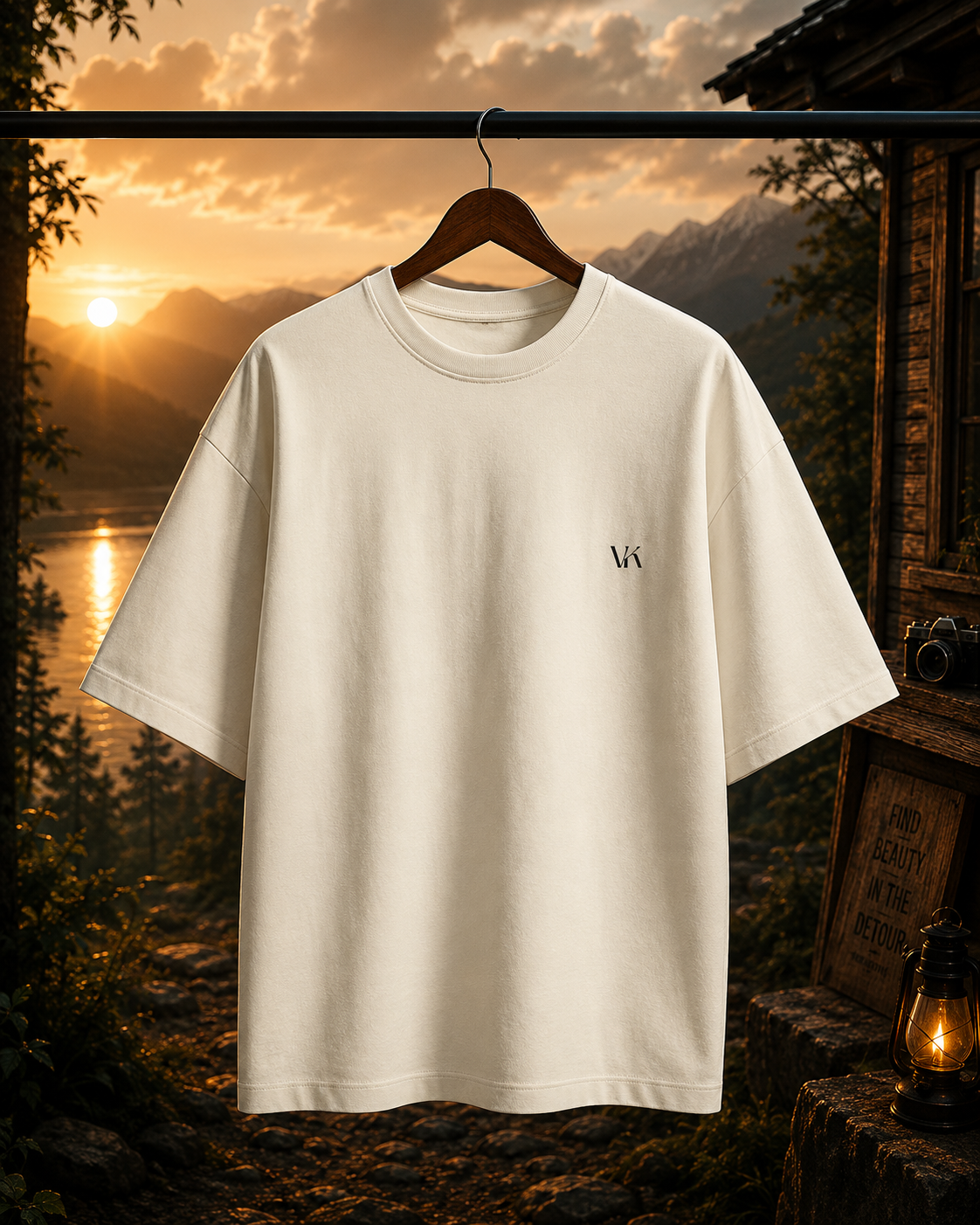 FLEUR ( Red Rose )Terry Oversized Tee