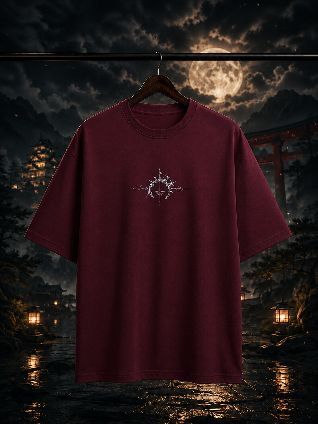Night Conquer Terry Oversized Tee