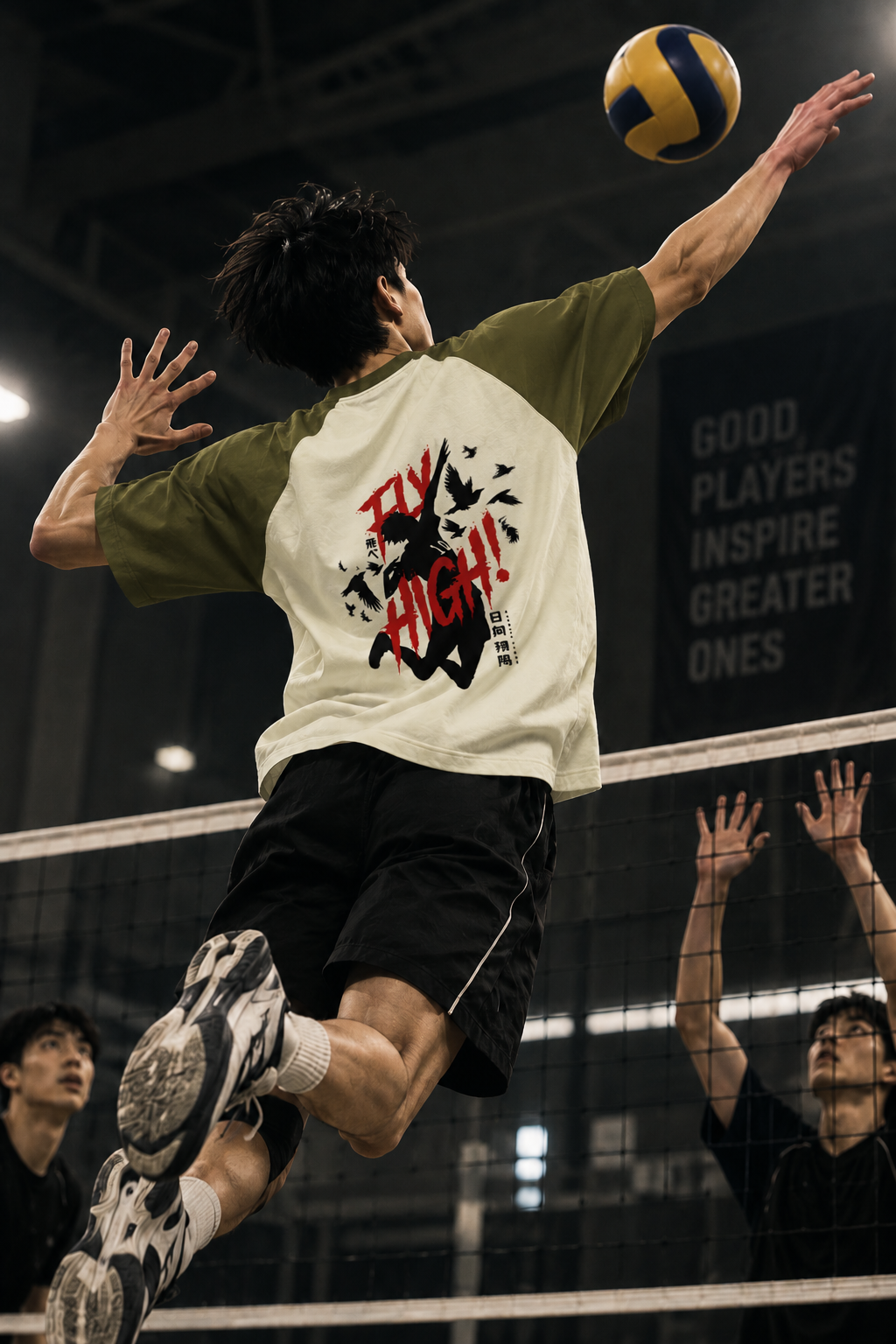 Spike Raglan Oversized T-Shirt